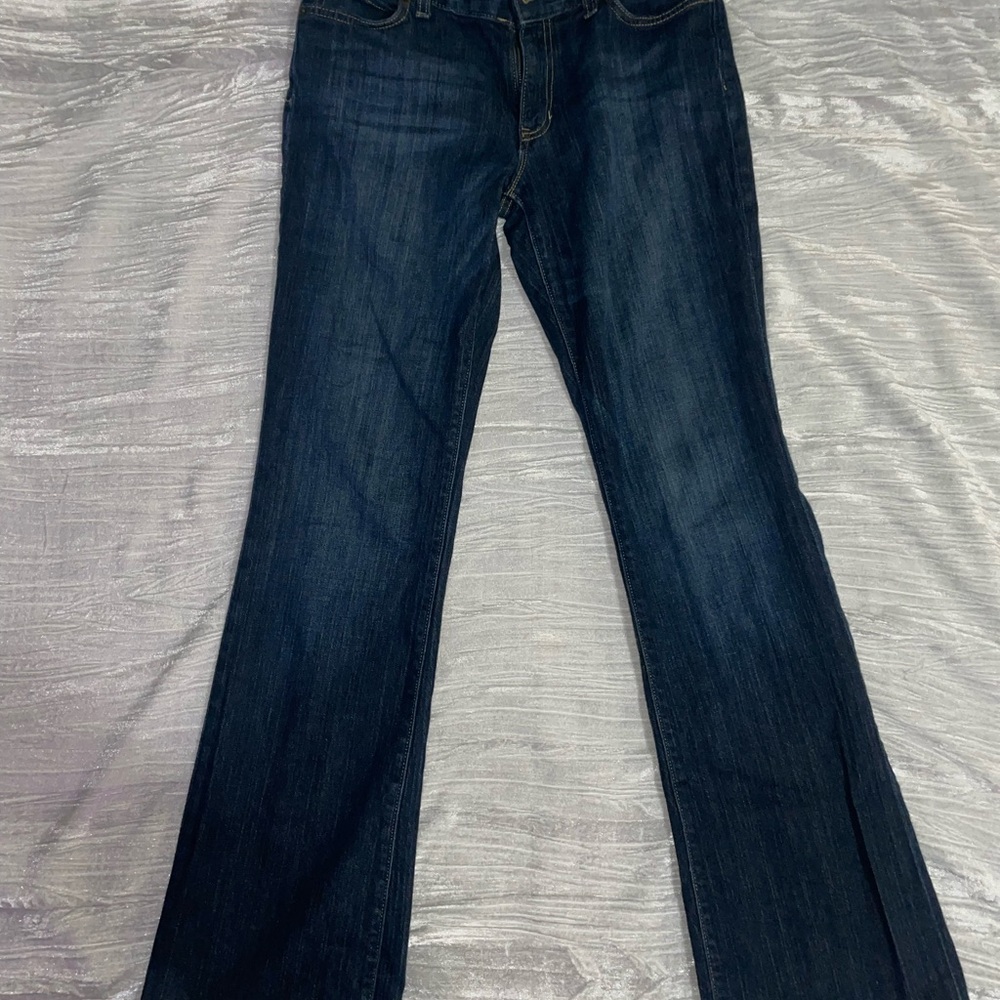 Vintage Gap Curvy Flare Jeans 8 Long dark wash bootcut concert denim